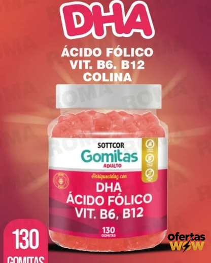 Gomitas Dha Acido Folico Vit. B6 B12